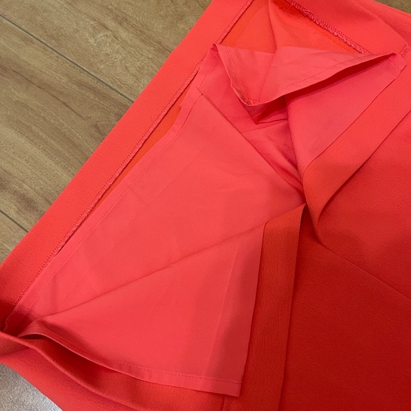 Badgley Mischka Deep Pink Peplum Dress Size 4 New With Tags - Picture 8 of 12